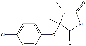 5-(p-クロロフェノキシ)メチル-5-メチルヒダントイン 化学構造式