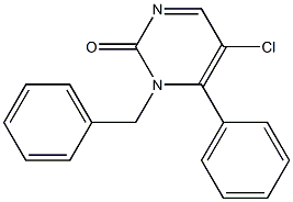 1-Benzyl-5-chloro-6-phenyl-2(1H)-pyrimidinone Structure