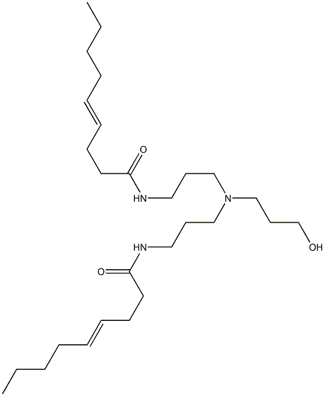 N,N'-[3-Hydroxypropyliminobis(3,1-propanediyl)]bis(4-nonenamide) Structure