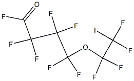 4-(2-Iodotetrafluoroethoxy)hexafluorobutyryl fluoride,,结构式