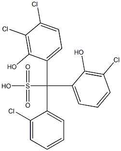 (2-Chlorophenyl)(3-chloro-2-hydroxyphenyl)(3,4-dichloro-2-hydroxyphenyl)methanesulfonic acid