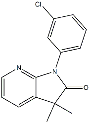 1,3-Dihydro-3,3-dimethyl-1-(3-chlorophenyl)-2H-pyrrolo[2,3-b]pyridin-2-one|