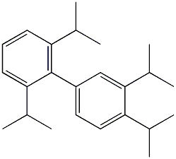 2,6,3',4'-テトライソプロピル-1,1'-ビフェニル 化学構造式