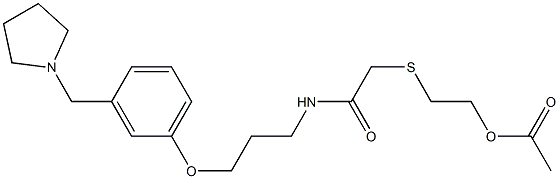 N-[3-[3-[(Pyrrolidin-1-yl)methyl]phenoxy]propyl]-2-[[2-(acetyloxy)ethyl]thio]acetamide