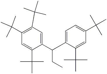 1-(2,4,5-Tri-tert-butylphenyl)-1-(2,4-di-tert-butylphenyl)propane,,结构式