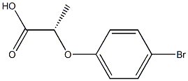 [S,(-)]-2-(p-Bromophenoxy)propionic acid Struktur