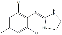 N-(2,6-Dichloro-4-methylphenyl)imidazolidine-2-imine Structure