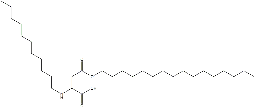 2-Undecylamino-3-(hexadecyloxycarbonyl)propionic acid Structure