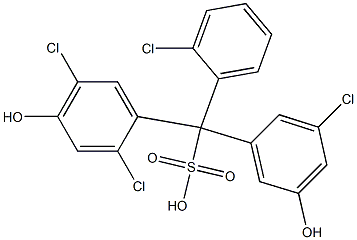 (2-Chlorophenyl)(3-chloro-5-hydroxyphenyl)(2,5-dichloro-4-hydroxyphenyl)methanesulfonic acid