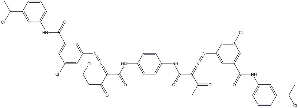  3,3'-[2-(Chloromethyl)-1,4-phenylenebis[iminocarbonyl(acetylmethylene)azo]]bis[N-[3-(1-chloroethyl)phenyl]-5-chlorobenzamide]