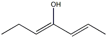 2,4-ヘプタジエン-4-オール 化学構造式