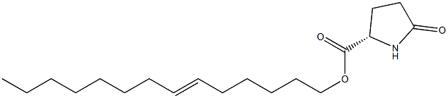 (S)-5-Oxopyrrolidine-2-carboxylic acid 6-tetradecenyl ester 结构式