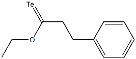 3-Phenyltelluropropionic acid ethyl ester Structure