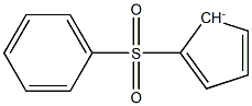 1-(フェニルスルホニル)シクロペンタジエニド 化学構造式