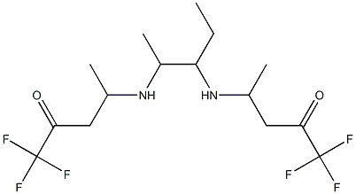 4,4'-[(1-Ethyl-2-methyl-1,2-ethanediyl)diimino]bis(1,1,1-trifluoro-2-pentanone) Structure