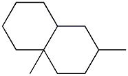 Decahydro-2,4a-dimethylnaphthalene 结构式