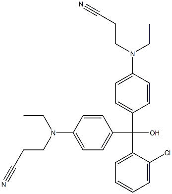 4,4'-[(2-Chlorophenyl)hydroxymethylene]bis[N-ethyl-N-(2-cyanoethyl)aniline]|