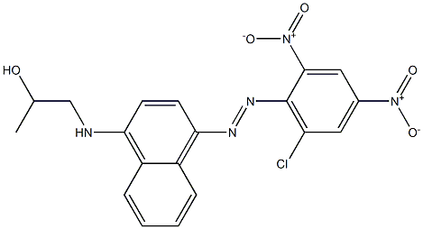 1-[4-(6-Chloro-2,4-dinitrophenylazo)-1-naphtylamino]-2-propanol 结构式