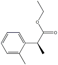 [S,(+)]-2-o-トリルプロパン酸エチル 化学構造式