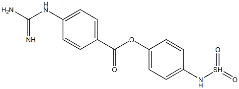 4-Guanidinobenzoic acid 4-(sulfonylamino)phenyl ester,,结构式