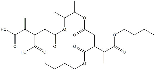 4,4'-[1,2-Dimethylethylenebis(oxycarbonyl)]bis(1-butene-2,3-dicarboxylic acid dibutyl) ester,,结构式