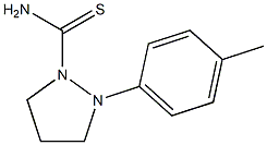 (Tetrahydro-2-(4-methylphenyl)-1H-pyrazole)-1-carbothioamide 结构式