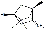 (1S,4β)-1,3,3-トリメチル-2α-アミノビシクロ[2.2.1]ヘプタン 化学構造式