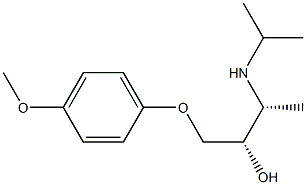 (2S,3R)-1-(4-Methoxyphenoxy)-3-isopropylamino-2-butanol Struktur