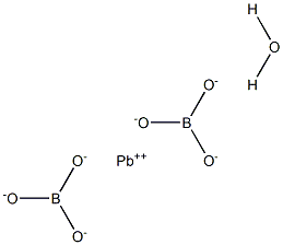 Lead diborate hydrate Structure