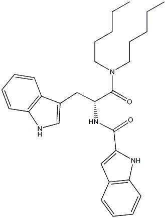  (R)-2-[(1H-Indol-2-yl)carbonylamino]-3-(1H-indol-3-yl)-N,N-dipentylpropanamide