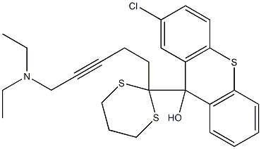 2-Chloro-9-[2-[5-diethylamino-3-pentynyl]-1,3-dithian-2-yl]-9H-thioxanthen-9-ol|