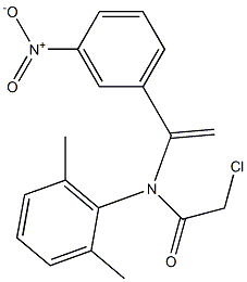 N-[1-(3-Nitrophenyl)vinyl]-N-(2,6-dimethylphenyl)-2-chloroacetamide Struktur