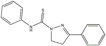 4,5-Dihydro-3,N-diphenyl-1H-pyrazole-1-carbothioamide 结构式