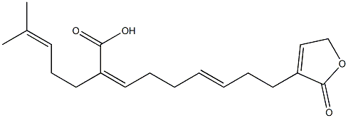 (2Z,6E)-2-(4-Methyl-3-pentenyl)-9-[(2,5-dihydro-2-oxofuran)-3-yl]-2,6-nonadienoic acid|