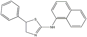 2-(1-Naphtylamino)-5-phenyl-2-thiazoline Structure