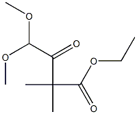 2,2-Dimethyl-4,4-dimethoxy-3-oxobutyric acid ethyl ester,,结构式