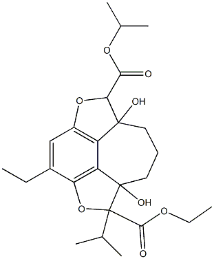 1,6-Diisopropyl-6a,9a-dihydroxy-6,6a,7,8,9,9a-hexahydro-2,5-dioxa-1H-cyclohept[jkl]-as-indacene-1,6-dicarboxylic acid diethyl ester