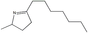 2-Heptyl-5-methyl-1-pyrroline 结构式