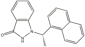 1-[(S)-1-(1-Naphthalenyl)ethyl]-1H-indazol-3(2H)-one Struktur