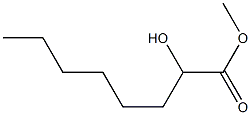 2-Hydroxycaprylic acid methyl ester,,结构式