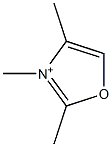 2,3,4-Trimethyloxazolium,,结构式