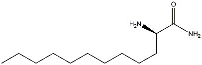 [R,(-)]-2-アミノドデカンアミド 化学構造式