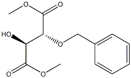 (2S,3R)-2-ヒドロキシ-3-(ベンジルオキシ)こはく酸ジメチル 化学構造式