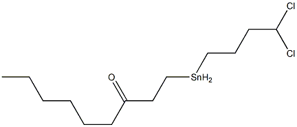 1-(Dichlorobutylstannyl)-3-nonanone,,结构式