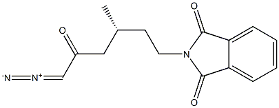 (+)-N-[(R)-6-Diazo-3-methyl-5-oxohexyl]phthalimide Structure