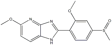 5-Methoxy-2-(2-methoxy-4-methylsulfinylphenyl)-1H-imidazo[4,5-b]pyridine Structure