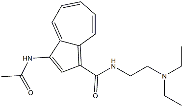 3-(Acetylamino)-N-[2-(diethylamino)ethyl]-1-azulenecarboxamide Struktur