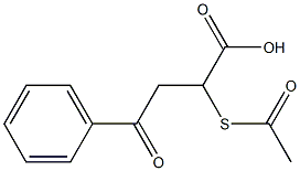 2-Acetylthio-3-benzoylpropionic acid Structure