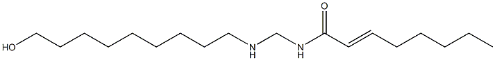 N-[[(9-Hydroxynonyl)amino]methyl]-2-octenamide Struktur