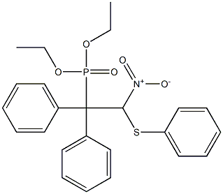 1,1-Diphenyl-2-(phenylthio)-2-nitroethylphosphonic acid diethyl ester
